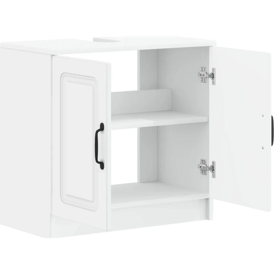 vidaXL Badkamer wastafelkast UTRECHT Wit 59,5 x 31,5 x 59 cm
