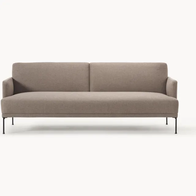 Westwing Collection Slaapbank Fluente (3-zits) Taupe