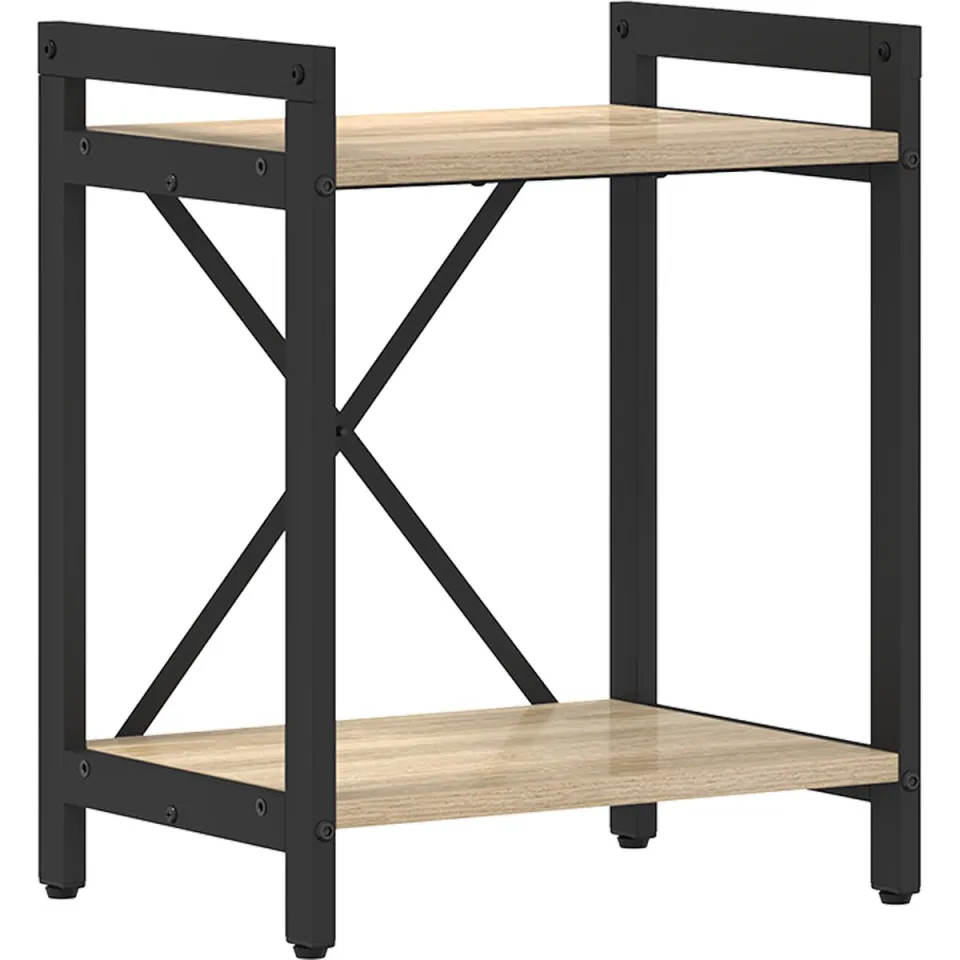 vidaXL Boekenkast 40 x 30 x 50 cm Bewerkt hout Grijs sonoma, foto 3