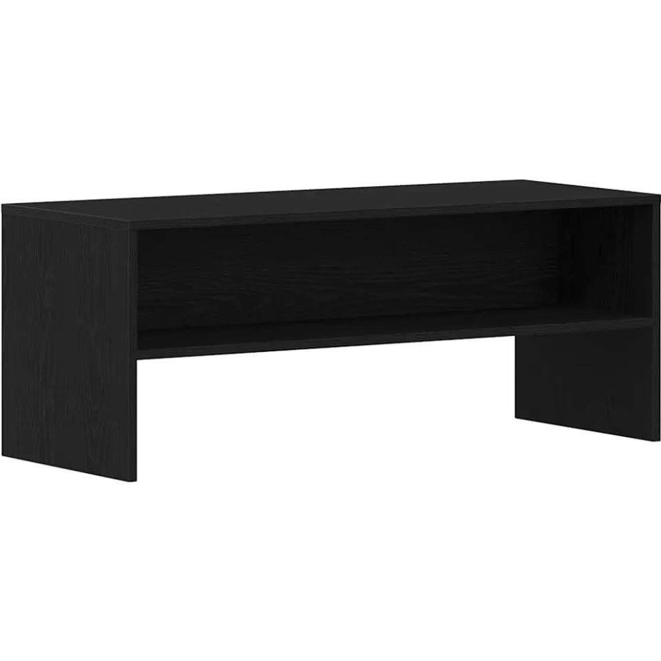 vidaXL Tv-meubel 100x40x40 cm spaanplaat zwart eikenkleurig