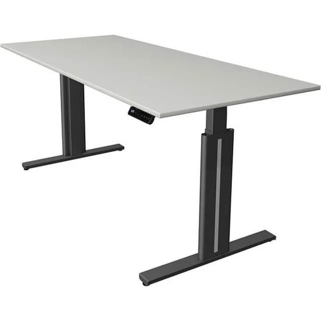 Kerkmann Bureau Move-3 elegant licht grijs 180x80cm elektrisch verstelbaar lichtgrijs