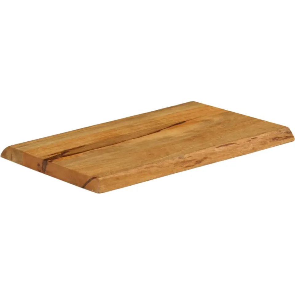 vidaXL Tafelblad met natuurlijke rand 60x40x3,8 cm massief mangohout Bruin