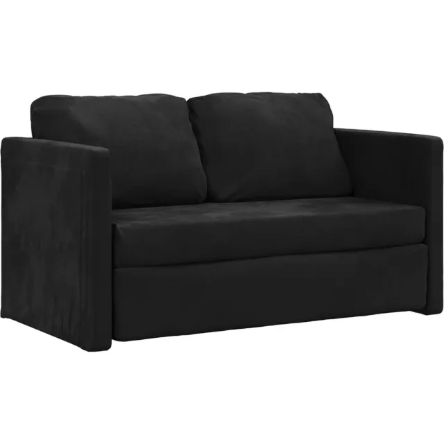 GranMaison Slaapbank - Uitklapbaar - Slaapstoel - Logeerbed - Zetelbed - Slaapfauteuil - Vouwbed - 1 persoons - Zeer comfortabel - Zwart