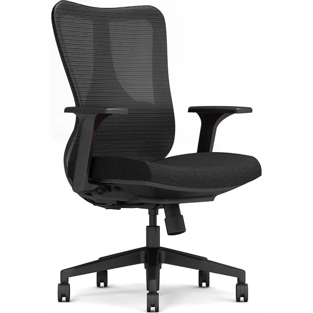 FERBOX - Kantoor & Design iMove - ergonomische bureaustoel, goed instelbaar - zwart mesh - rugsteun - ergonomisch - best seller
