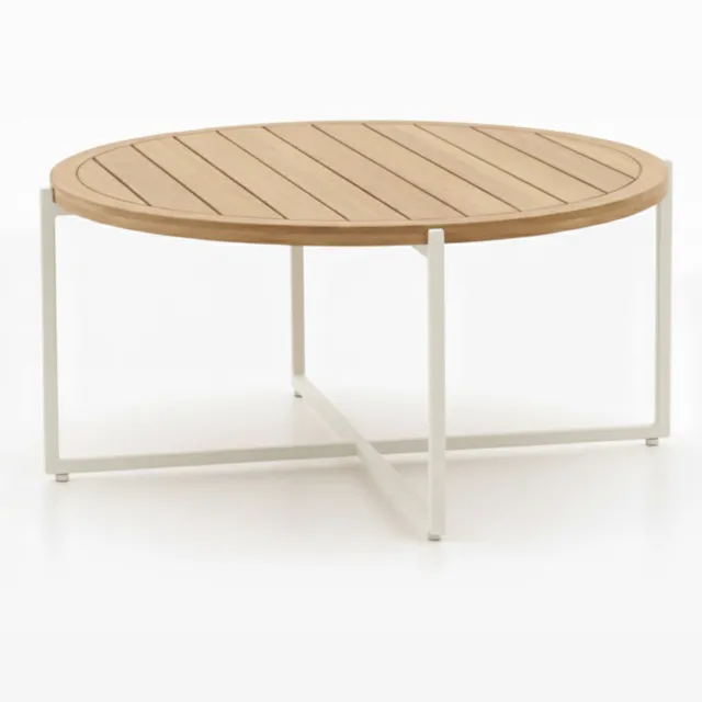 Apple Bee Condor Lounge Koffietafel | Ø 94 cm | Oyster Aluminium