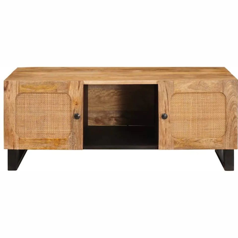vidaXL Salontafel Artisan Eiken 100 x 54 x 40 cm Massief Mango Hout, foto 3