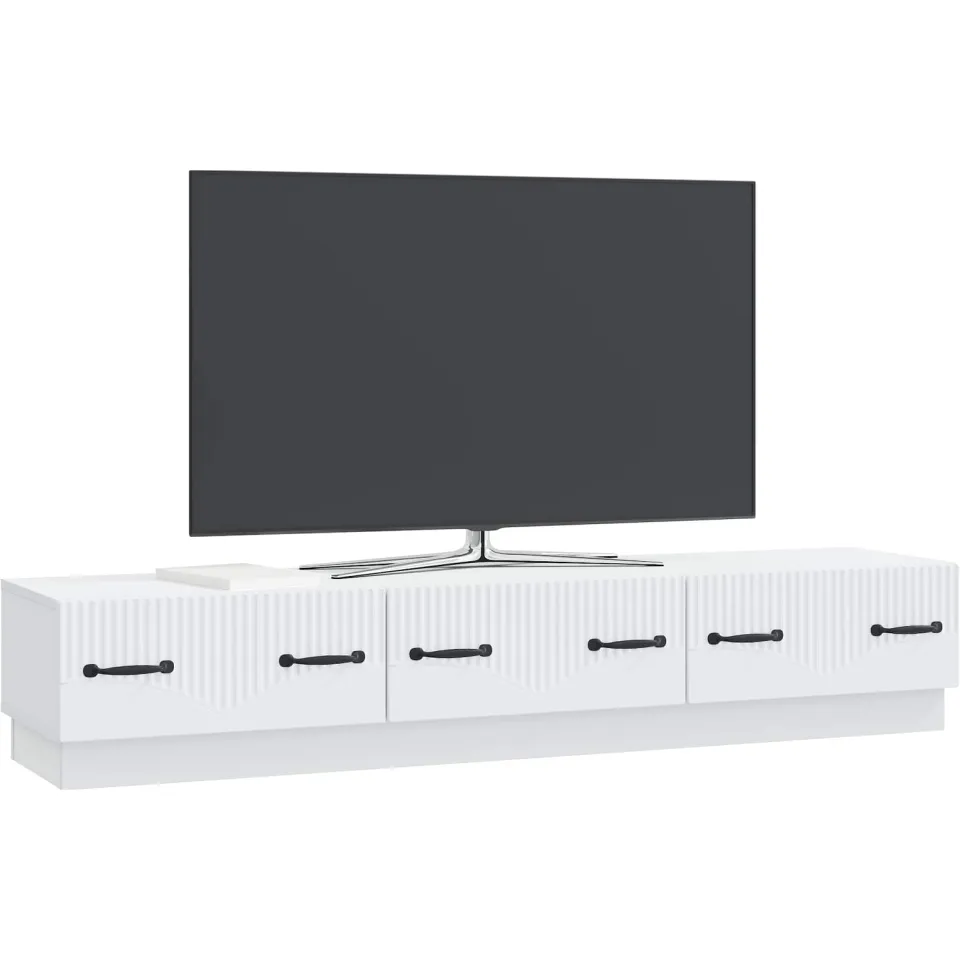 vidaXL TV-kast met lade Wit 147 x 34,5 x 27 cm Bewerkt hout