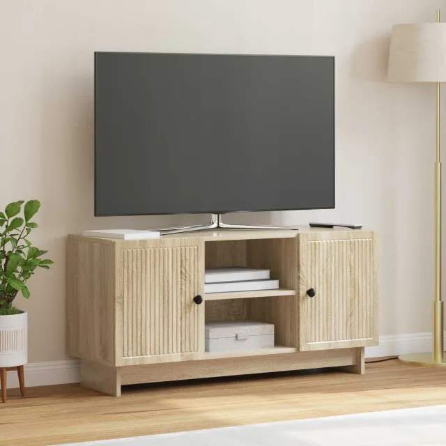 vidaXL TV-kast 102 x 34,5 x 50 cm Sonoma Eiken Bewerkt hout, foto 2
