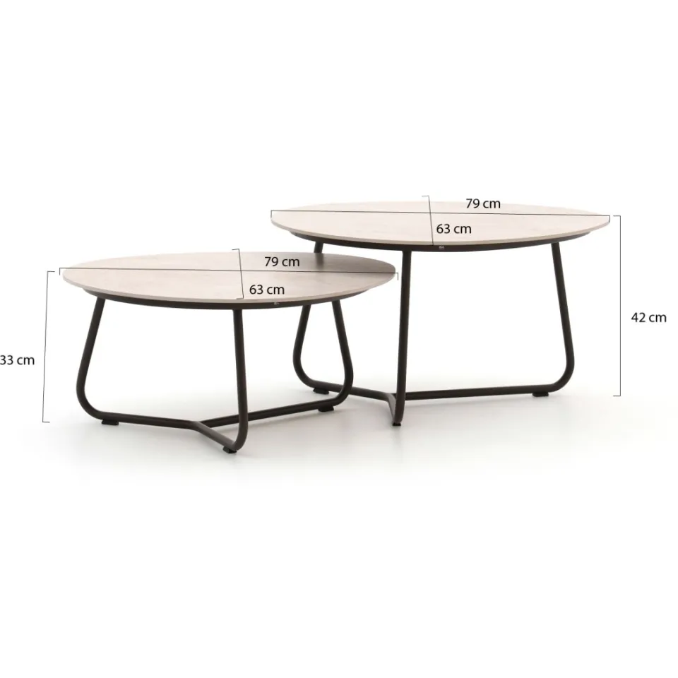 Apple Bee Pine Key lounge tuintafelset taupe, foto 2