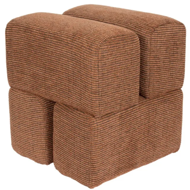 Housecraft Living poef Staple Terracotta
