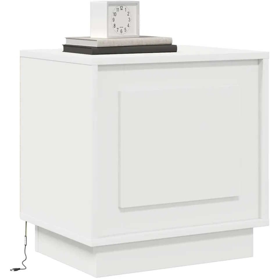 vidaXL Nachtkastje 2 st Wit 44 x 34,5 x 45 cm Bewerkt hout