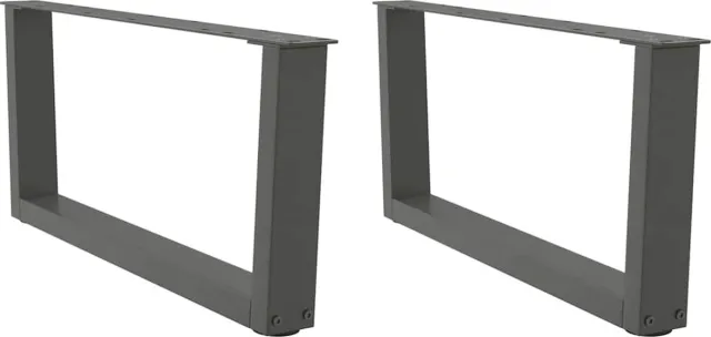 vidaXL Salontafelpoten - 2 - st - V-vormig - 70x(30-31,3) - cm - staal - antraciet