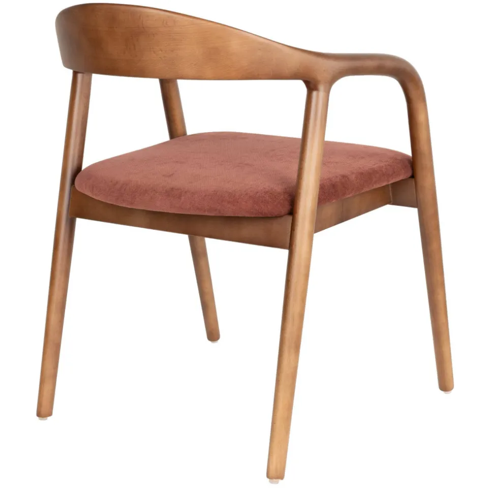Housecraft Living Melody eetkamerstoel met armleuningen rood, foto 4