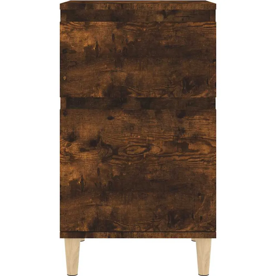 vidaXL Nachtkastjes 2 st 40x35x70 cm gerookt eikenkleurig, foto 4