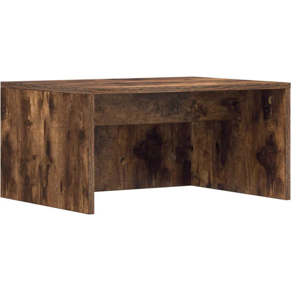 vidaXL Wandbureau Gerookt eiken 60 x 45 x 30 cm Bewerkt hout, foto 3