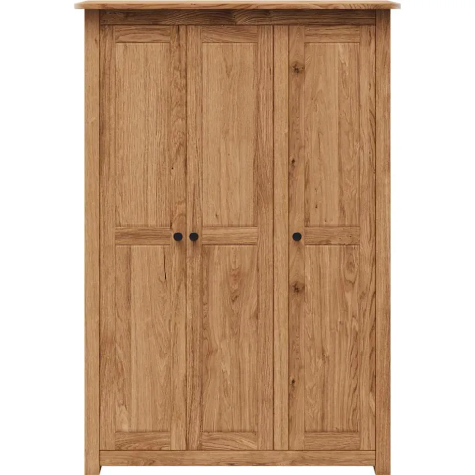 vidaXL Kledingkast 3 deuren Panama Range 118x50x171,5 cm grenenhout bruin, foto 4