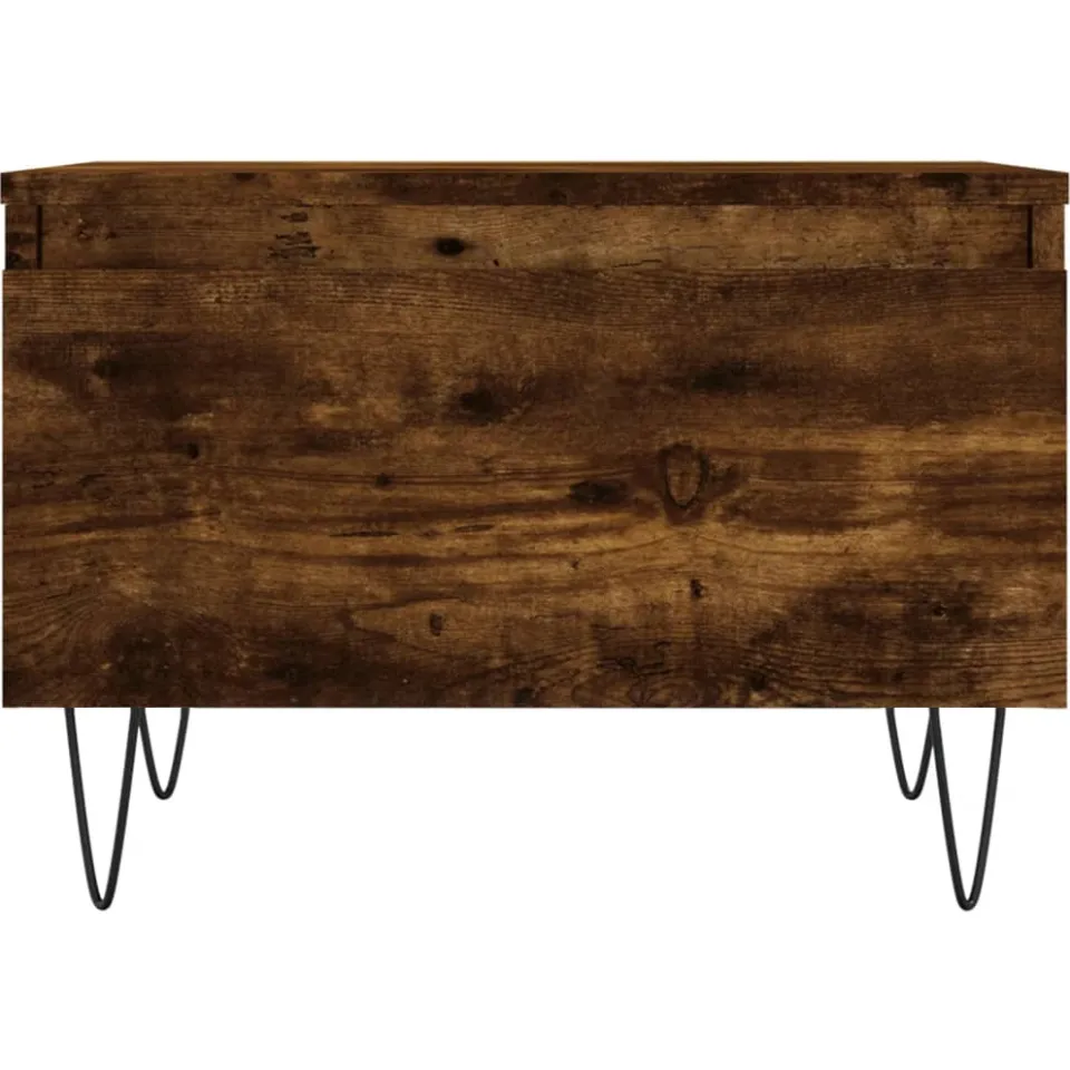 vidaXL Salontafels 2 st 50x46x35 cm bewerkt hout gerookt eikenkleurig, foto 4