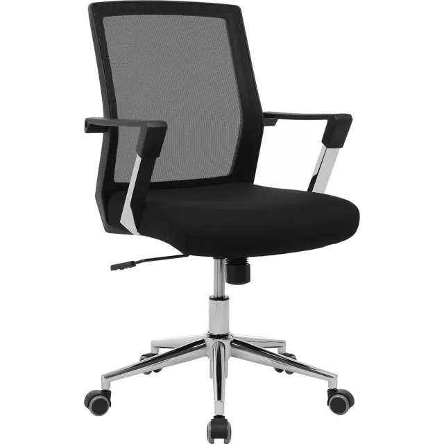 MAZAZU Ergonomische Bureaustoel voor Volwassenen tot 150 kg - Mesh - Kantelfunctie - Zwart