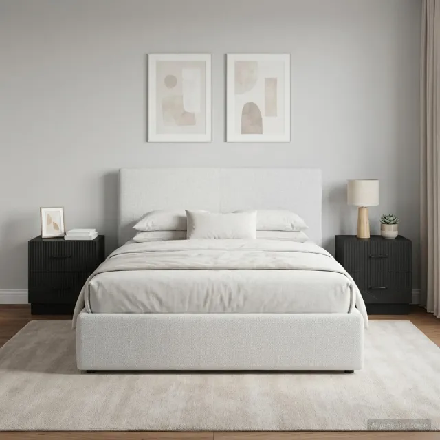 vidaXL Nachtkastje 2 st Zwart 43 x 34,5 x 44,5 cm Bewerkt hout, foto 2