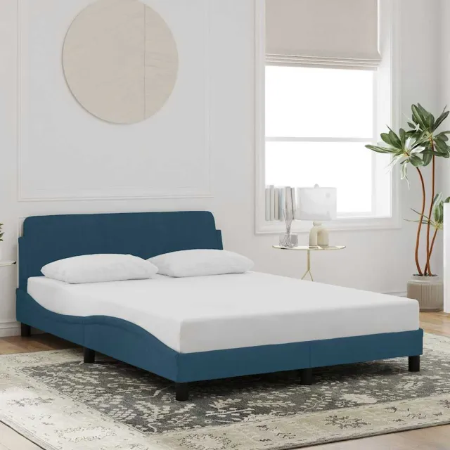 vidaXL Bedframe "Dover" 120x200 cm fluweel donkergrijs