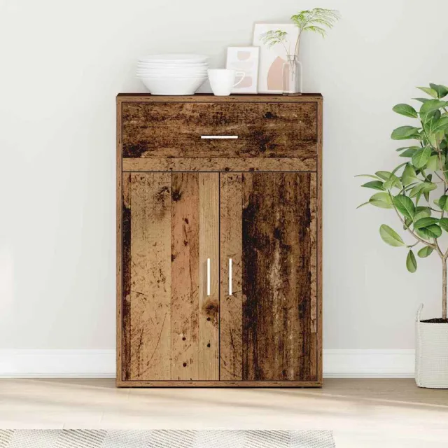vidaXL Dressoir Oudhout 60 x 30 x 84 cm Bewerkt hout Bruin