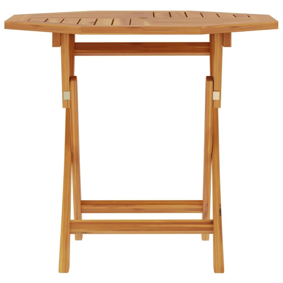 vidaXL Tuintafel inklapbaar 85x85x76 cm massief teakhout Bruin