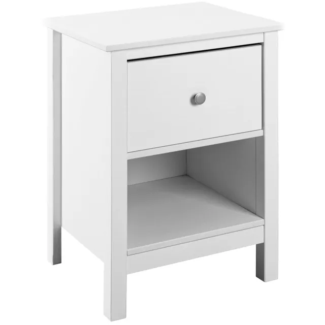 Furnilux Nachtkastje Chilly Home wit massief grenenhout 47x40x66 cm