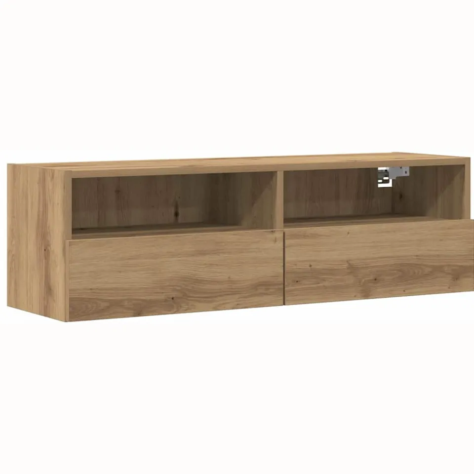 vidaXL TV Wandkast 100 x 30 x 30 cm artisanaal eikenkleurig Bruin