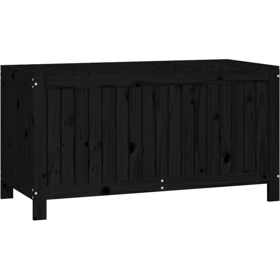 vidaXL Tuinbox 121x55x64 cm massief grenenhout zwart, foto 4