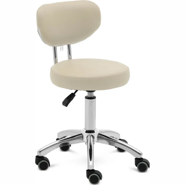 Physa Rolkruk met rugleuning - 46 - 60 cm - 150 kg - dunkelbeige - physa Donker beige