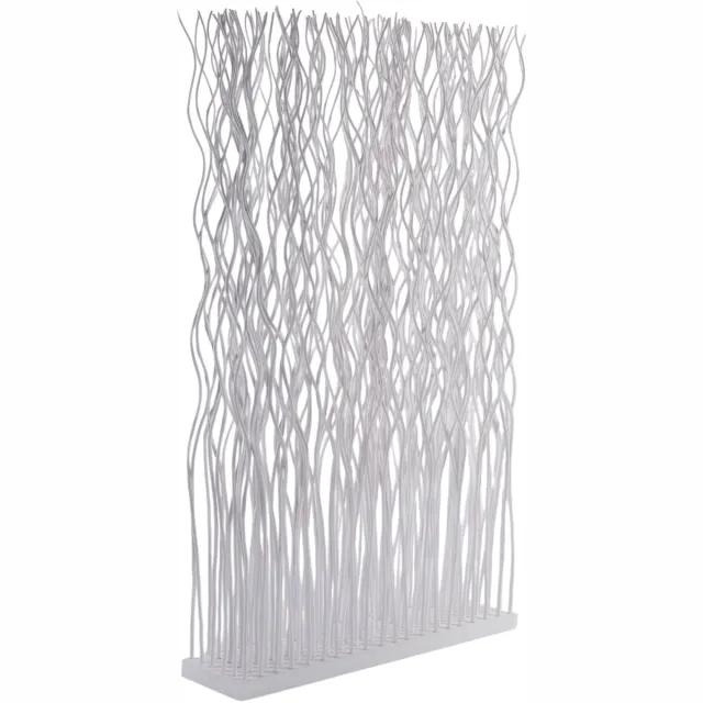 Famanu Decoratieve ruimteverdeler Kini, 110 x 70 x 17 cm, van wilgenhout, mobiel kamerscherm Naturel