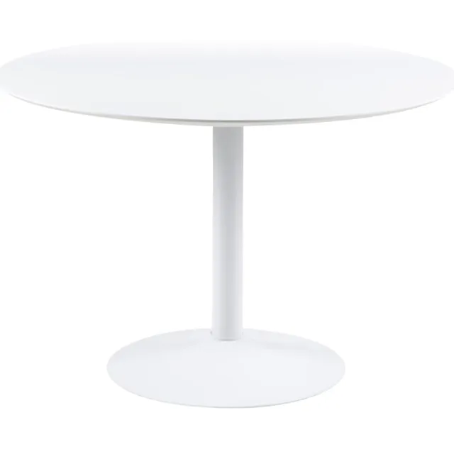 Lisomme Vino houten eettafel wit - Ø 110 cm