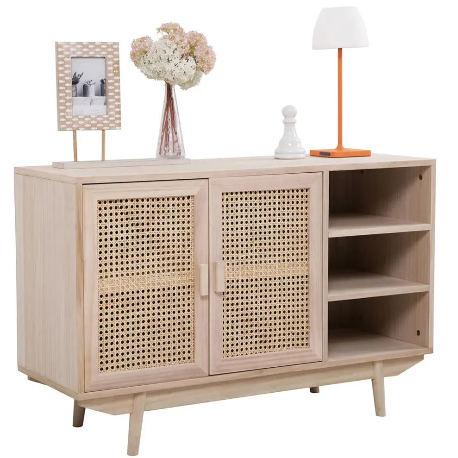 dressoir Freja rotan bruin, foto 5