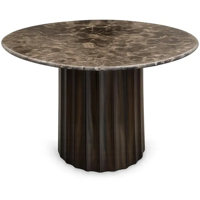 Diga Colmore Dining table VILLACH DIA 121x76cm dark bruin