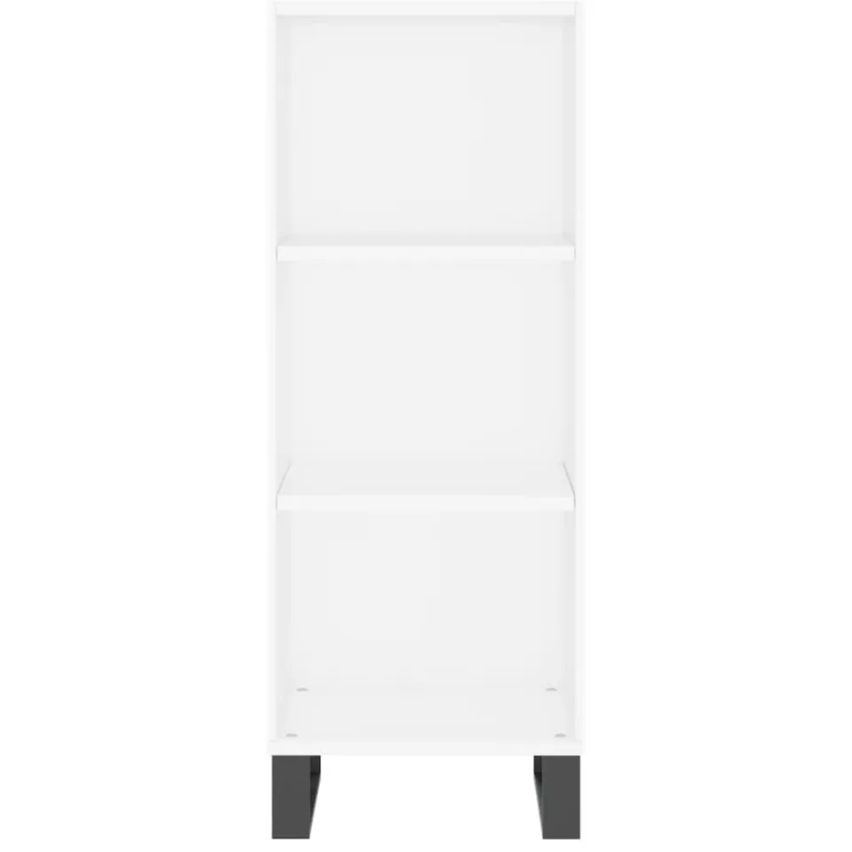 vidaXL Dressoir 34,5x32,5x90 cm bewerkt hout wit, foto 2