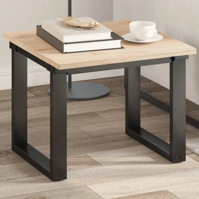 vidaXL Tafelblad vierkant 50x50x1,7 cm massief grenenhout Bruin