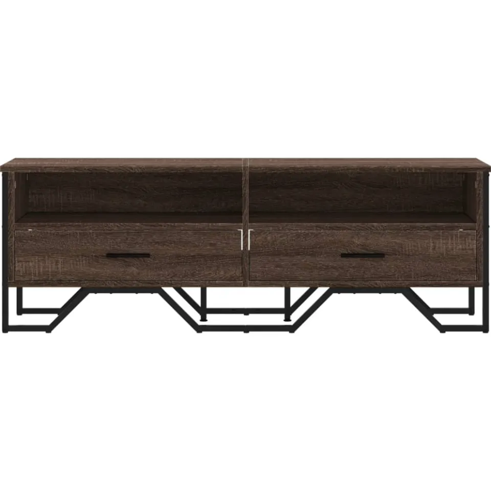vidaXL Tv-meubel 122x34x41 cm bewerkt hout bruin eikenkleurig, foto 4