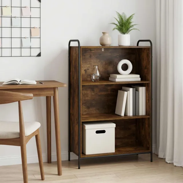 vidaXL Boekenkast 55,5 x 33 x 174 cm Bewerkt hout Gerookt eiken, foto 2