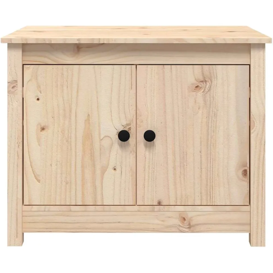 vidaXL Salontafel 71x49x55 cm massief grenenhout bruin, foto 4