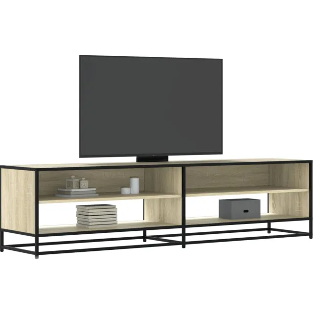 vidaXL Tv-meubel 180,5x40x46 cm bewerkt hout sonoma eikenkleurig Bruin
