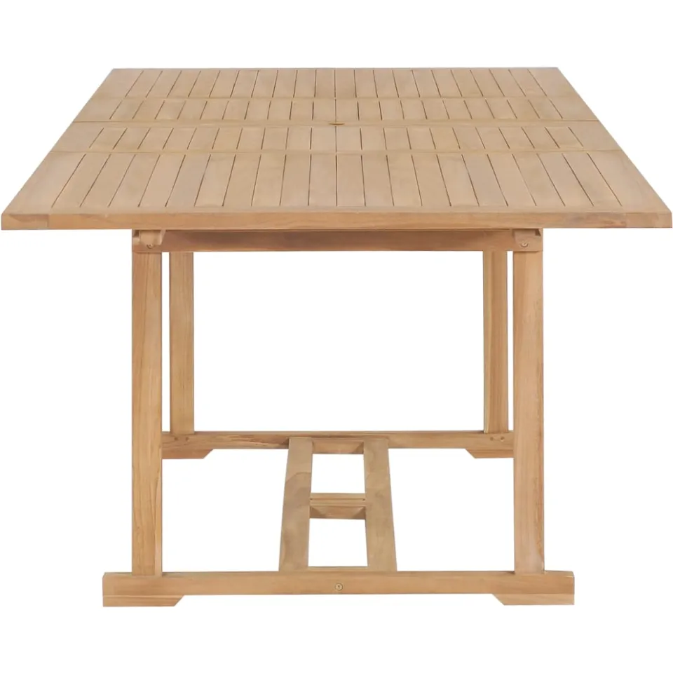 vidaXL Tuintafel verlengbaar 180-280x100x75 cm massief teakhout bruin, foto 3
