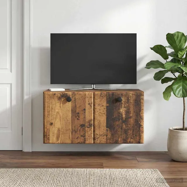 vidaXL Wandbeugel TV-kast 59,5 x 31 x 30 cm Oud hout Bewerkt hout Bruin