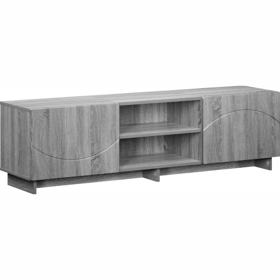 vidaXL TV-standaard 140 x 34,5 x 40 cm Grijs Sonoma Bewerkt hout, foto 3