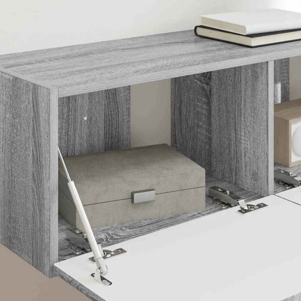 vidaXL TV Wandkast 98 x 31 x 29,5 cm Grijs Sonoma Bewerkt hout, foto 4