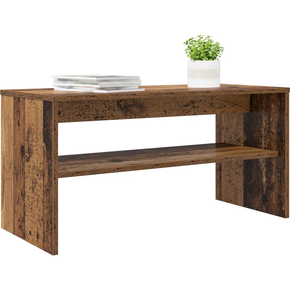 vidaXL TV-kast 80 x 35 x 40 cm Oudhout Bewerkt hout Bruin