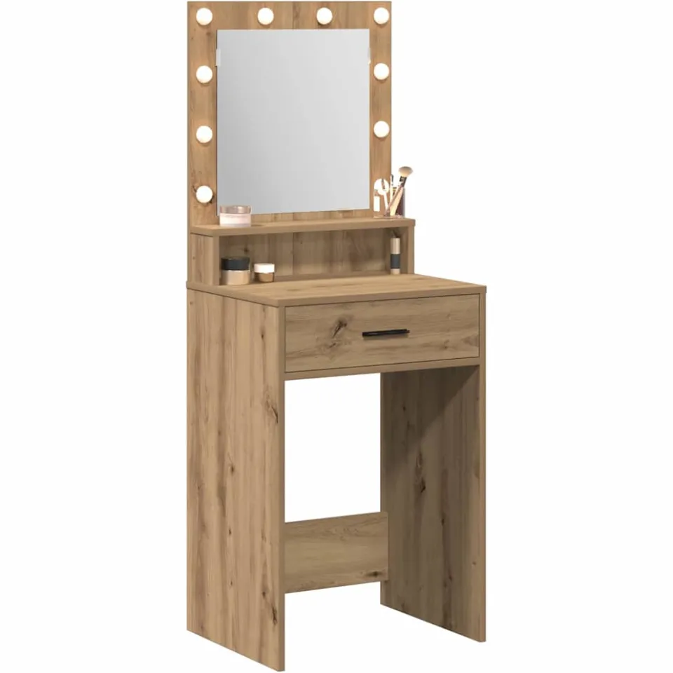 vidaXL Plafondtafel Artisan Eiken 50 x 41 x 135 cm Bewerkt hout Bruin