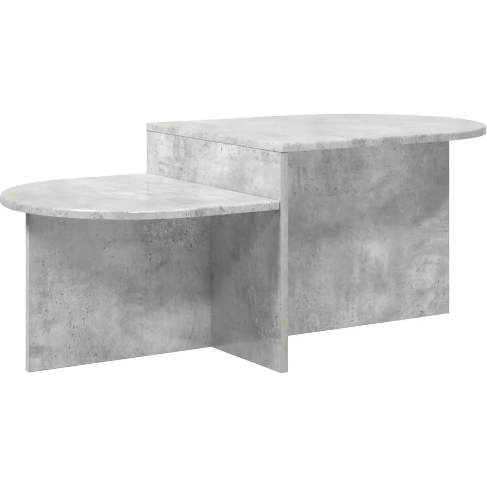 vidaXL Salontafel Betongrijs 100 x 50 x 40 cm Bewerkt hout