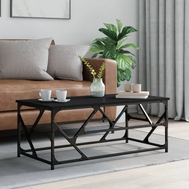 vidaXL Salontafel 100x50x40 cm bewerkt hout bruineiken, foto 2