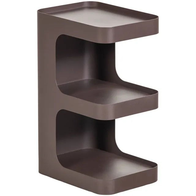 WOOOD Vire bijzettafel donkerbruin dark brown