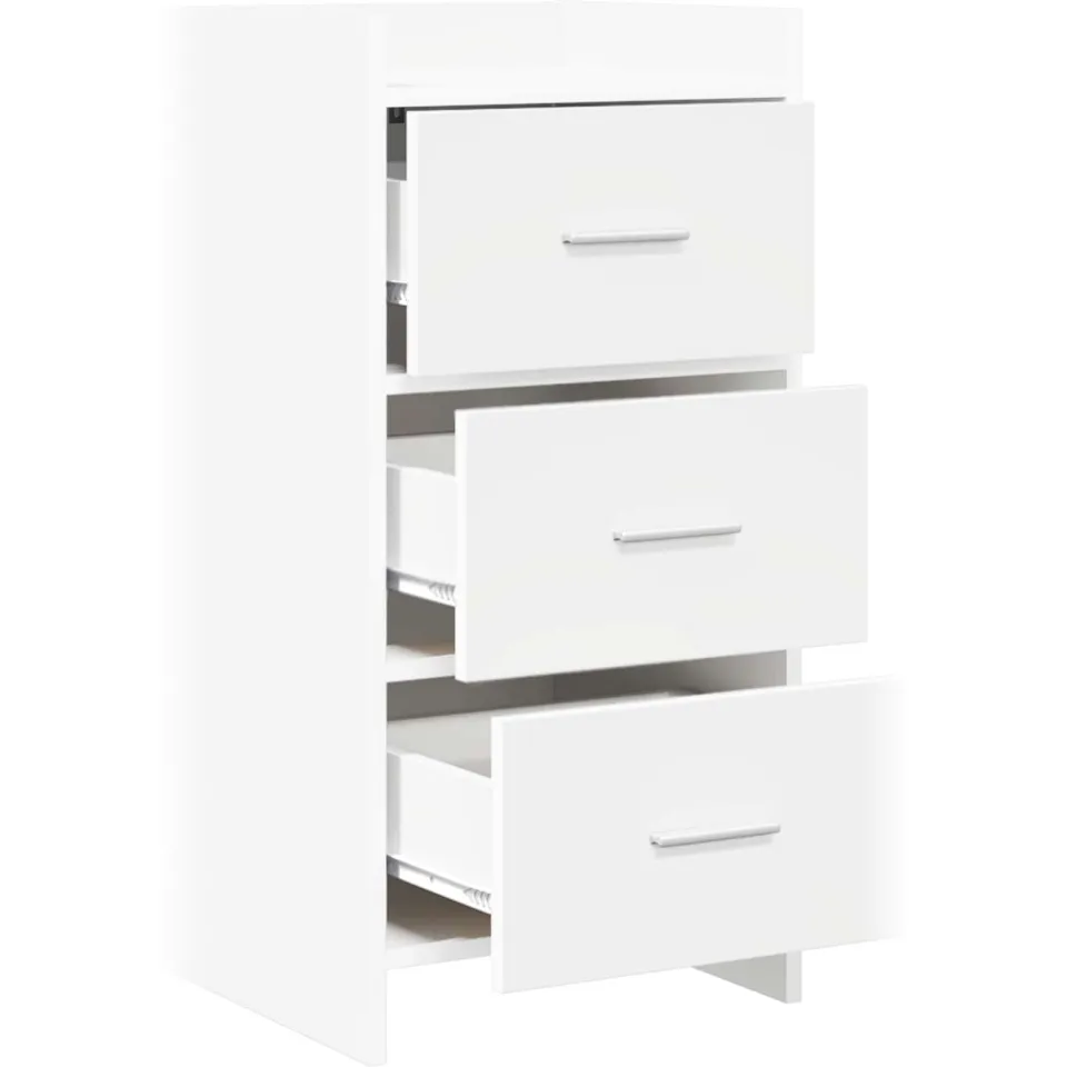 vidaXL Dressoir Wit 40 x 36 x 80 cm Bewerkt hout, foto 3